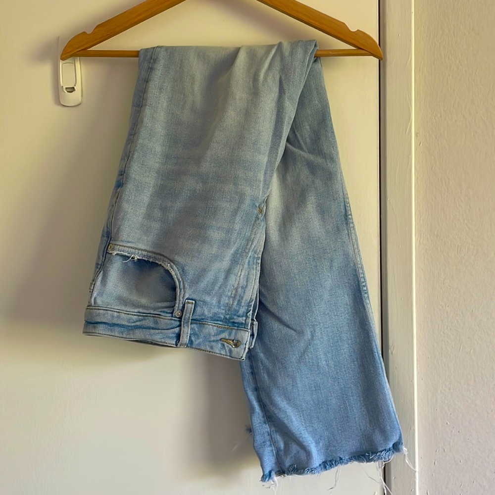 Free People Light Wash Flare Jeans